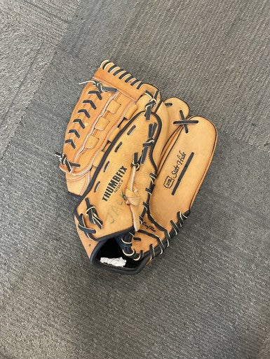 Used ZETT BIG-1401 BB/SB Glove RH Throw Brown 12" 11614-S000221625