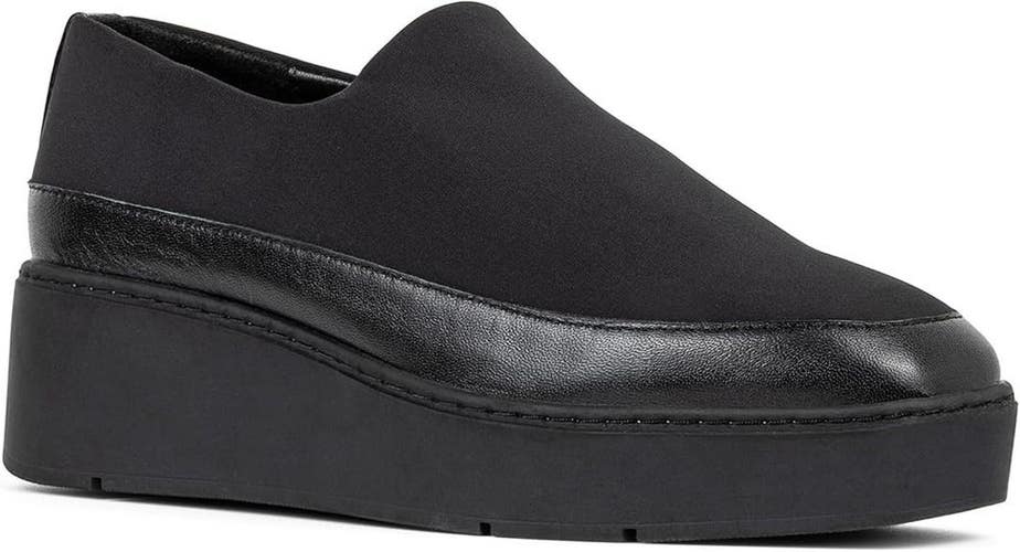 Donald Pliner Wilson Flat Women's US 6 Black Memory Foam Loafers Shoes PQ635