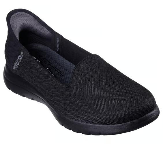 Skechers On-the-GO Flex - Clover 138182-BBK Flat Women's 10 Black Slip On PQ639