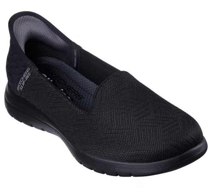 Skechers On-the-GO Flex - Clover 138182-BBK Flat Women's 10 Black Slip On PQ639