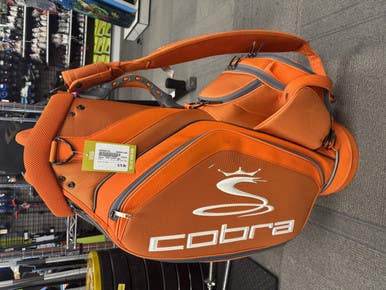Used Cobra TOUR STAFF BAG Mens Cart Bag Orange 11490-S000265793