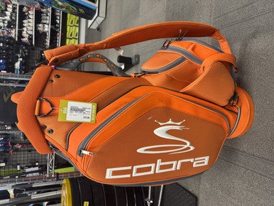 Used Cobra TOUR STAFF BAG Mens Cart Bag Orange 11490-S000265793