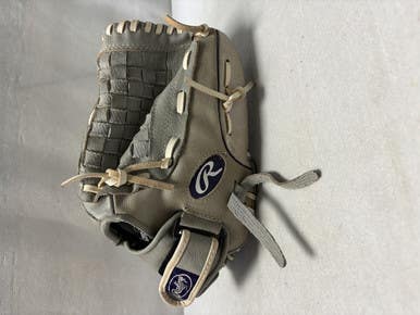 Used Rawlings SURE CATCH SCSB125PU BB/SB Glove RH Throw Grey 12 1/2" 11490-S000265758