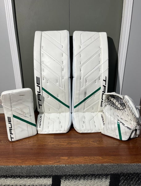Medium 2024 Bauer HZRDUS PX4 Goalie Leg Pads Pro Stock (Used)