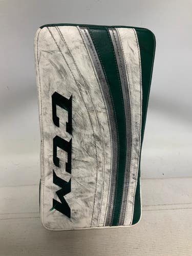 Used CCM EXTREME FLEX PRO Senior Goalie Blocker White And Green 11823-S000034282