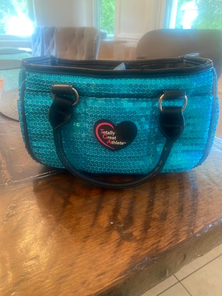 (Used)Aqua Blue small Figure Skating Tote