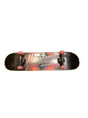 Used Kryptonics SKATEBOARD Complete Skateboard Red Regular 11884-S000052617