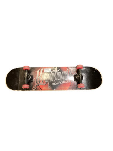 Used Kryptonics SKATEBOARD Complete Skateboard Red Regular 11884-S000052617