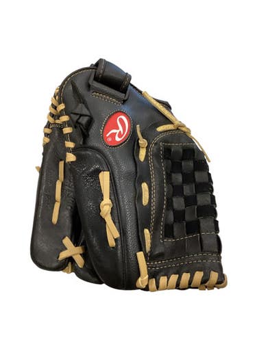 Used Rawlings RSB SOFTBALL SERIES BB/SB Glove RH Throw Black 13" 11884-S000050549