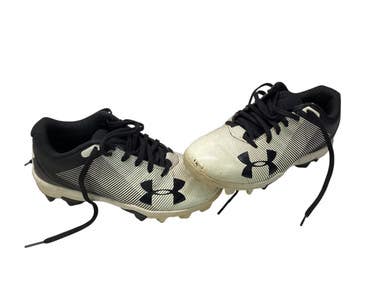 Used Under Armour AUTHENTIC BB/SB Cleats White Junior 01 11347-S000255506