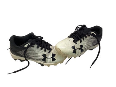 Used Under Armour AUTHENTIC BB/SB Cleats White Junior 01 11347-S000255506
