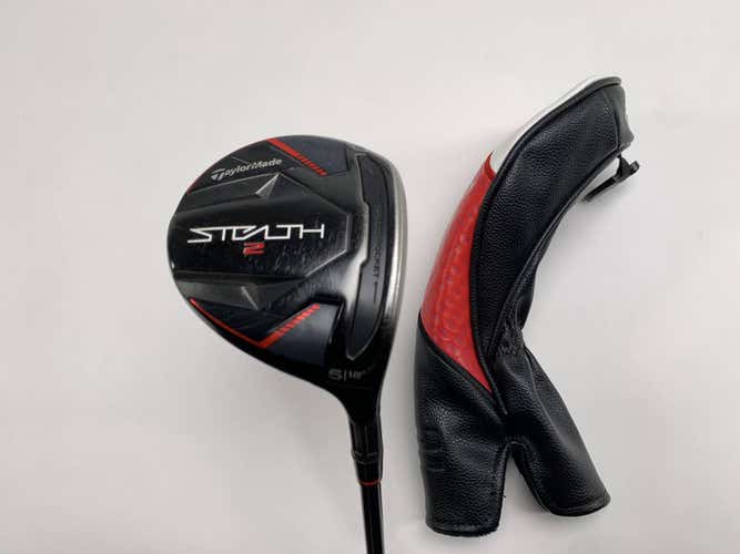 TaylorMade Stealth 2 5 Fairway Wood 18* HZRDUS RDX Smoke Red 6.0 75g Stiff RH HC