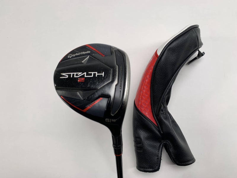 TaylorMade Stealth 2 5 Fairway Wood 18* HZRDUS RDX Smoke Red 6.0 75g Stiff RH HC