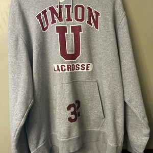 Union College Lacrosse Gray Adult Unisex XL Nike Sweatshirt