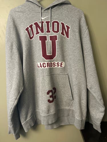 Union College Lacrosse Gray Adult Unisex XL Nike Sweatshirt