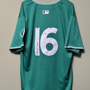 Jarren Duran Signed City Connect 2025 Green Boston Red Sox Jersey