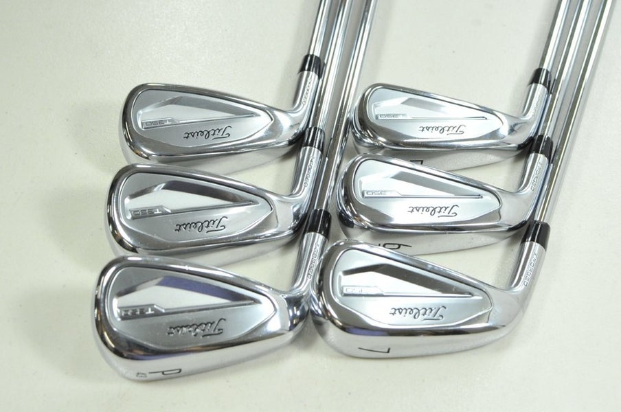 LEFT HANDED Titleist T350 2023 5-PW Iron Set Regular Flex AMT R300 Steel #202016