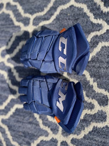 CCM Gloves 14" Pro Stock (Used) Maple Leafs