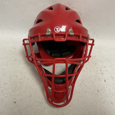 Used TAG BATTLE GEAR TCH100 Catchers Helmet w/Mask Red S/M 11855-S000190966
