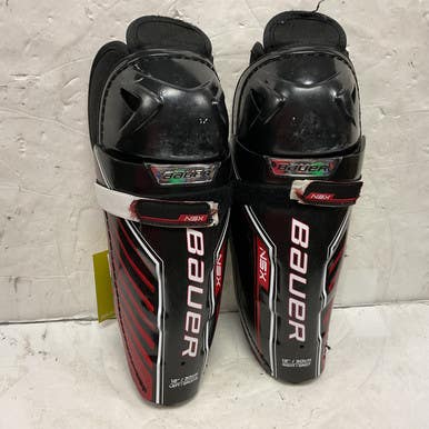 Used Bauer NSX Junior Shin Guards Black 12" 11855-S000190936
