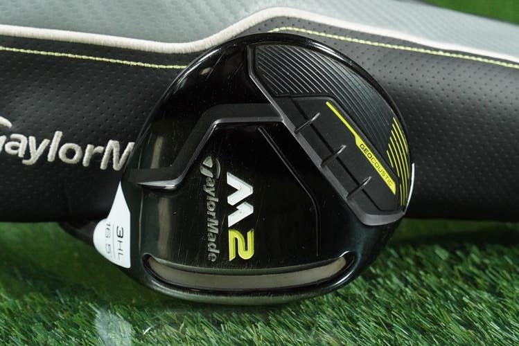 TAYLORMADE M2 3 HL WOOD FAIRWAY 2017 REAX A SENIOR FLEX RH 16.5 HL + HEADCOVER