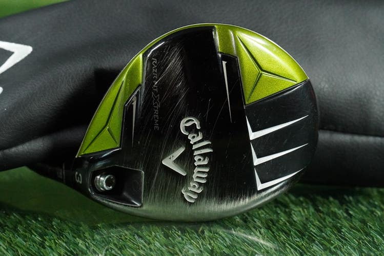 CALLAWAY RAZR FIT XTREME 3 WOOD 3FW FAIRWAY TRINITY REGULAR RH 15 + HEADCOVER