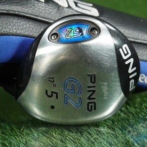PING G2 5 WOOD FAIRWAY 5FW TFC 100 GRAPHITE STIFF RH 17° BLACK DOT + HEADCOVER