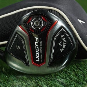 CALLAWAY BIG BERTHA FUSION 5 WOOD FAIRWAY RECOIL ES F2 SENIOR RH 18 + HEADCOVER