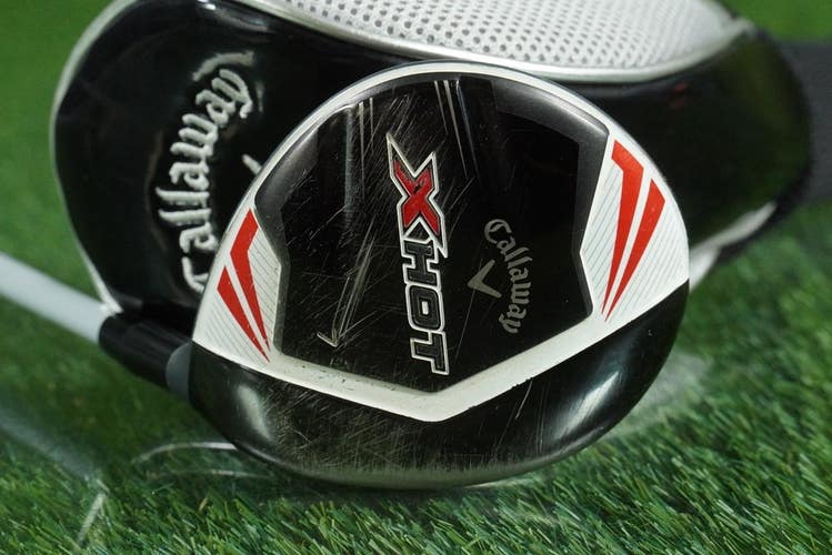 CALLAWAY X HOT 7 WOOD FAIRWAY PROJECT X PXV GRAPHITE REGULAR 21 RH + HEADCOVER