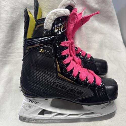 Junior Size 1 Bauer Supreme S27 Ice Hockey Skates. Excellent Condition
