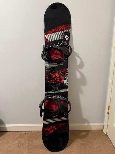 K2 Brigade 155cm Snowboard + Ride EX Bindings L/XL – Good Condition