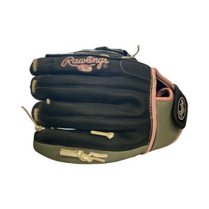 Used Rawlings WFP115 RH Throw Fastpitch Gloves Black 11 1/2" 11859-S000025467