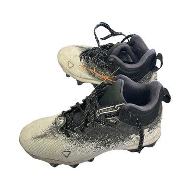 Used Under Armour LOCKED DOWN BB/SB Cleats White Junior 05 11859-S000025458