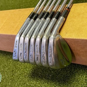 Used Right Handed Wilson Staff Tour Blade Irons 3-9 Stiff Flex Steel Golf Set