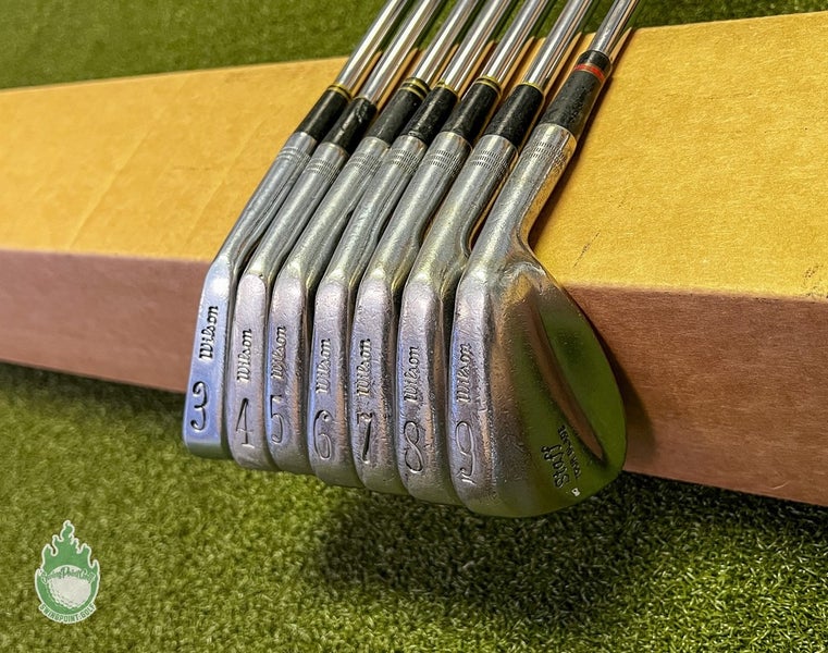 Used Right Handed Wilson Staff Tour Blade Irons 3-9 Stiff Flex Steel Golf Set