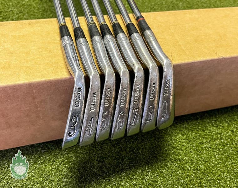 Used Right Handed Wilson Staff Tour Blade Irons 3-9 Stiff Flex