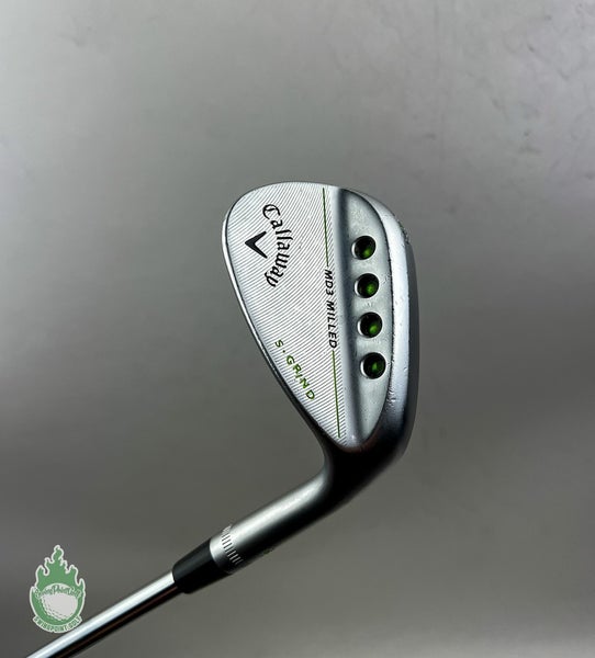 Used Callaway MD3 Chrome Milled S Grind Wedge 52*-10 Wedge Flex Steel Golf