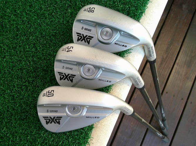 PXG Sugar Daddy III (50.10*, 54.10*, 58.10*) Wedge Set w/ MMT 80g Stiff Shafts