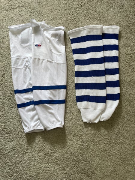 White Senior Large Athletic Knit Socks (Used)