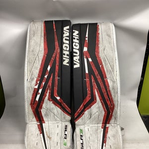Used Vaughn SLR3 Goalie Leg Pads Junior White 28" 11851-S000037897