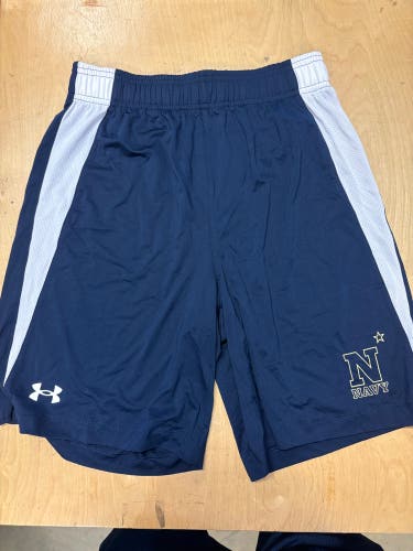Under Armour Men’s Navy Lacrosse Team Shorts Size Small (New)