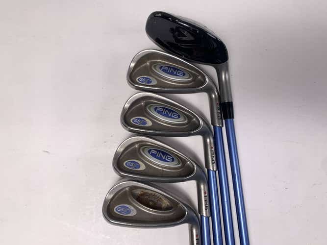 Ping G5 Ladies Iron Set 5H 6-9 Red Dot 1* Flat ULT50I Ladies Graphite Womens RH