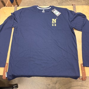 Under Armour Men’s Navy Team Issued Long Sleeve Shirt Size Large (New)
