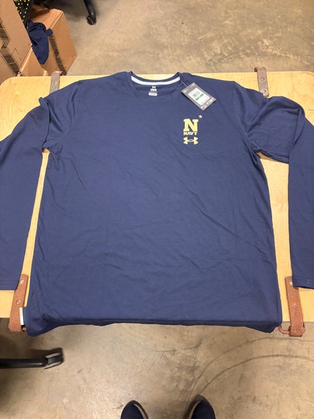 Under Armour Men’s Navy Team Issued Long Sleeve Shirt Size Large (New)