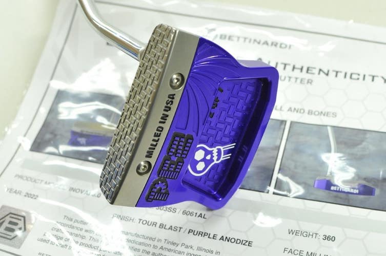 Bettinardi Inovai 8.0 Purple Anodize PEZ Skull and Bones #2 of 7 Putter #202775
