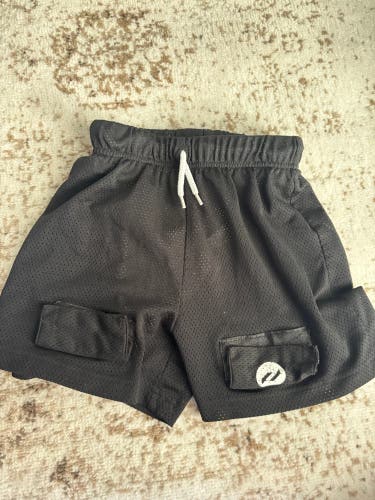Black Small Hockey Boys Shorts (Used) by pure hockey