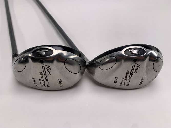 Cobra Baffler DWS 2008 3 & 4 Hybrid Set 20* 23* NV HL Stiff Graphite Mens RH