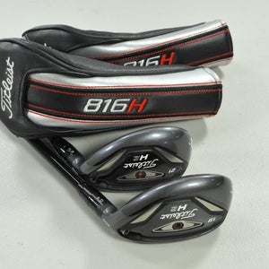 Titleist 816 H2 19* and 21* Hybrid Set Stiff Flex Right Graphite # 202742