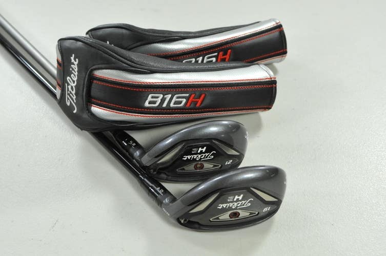 Titleist 816 H2 19* and 21* Hybrid Set Stiff Flex Right Graphite # 202742