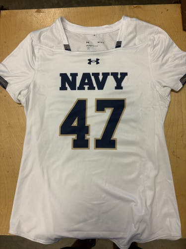 Navy Women’s Lacrosse Jersey #47 Size Medium
